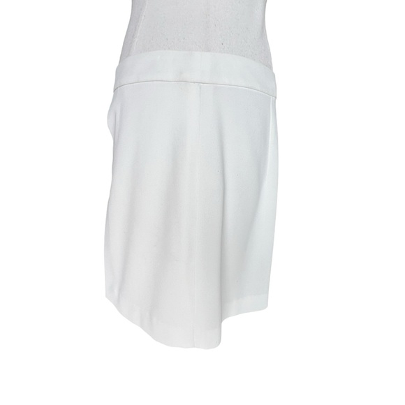 ALICE + OLIVIA IVORY DRESS SHORTS EXPOSED BACK ZIPPER SIZE 8 - Picture 3 of 6